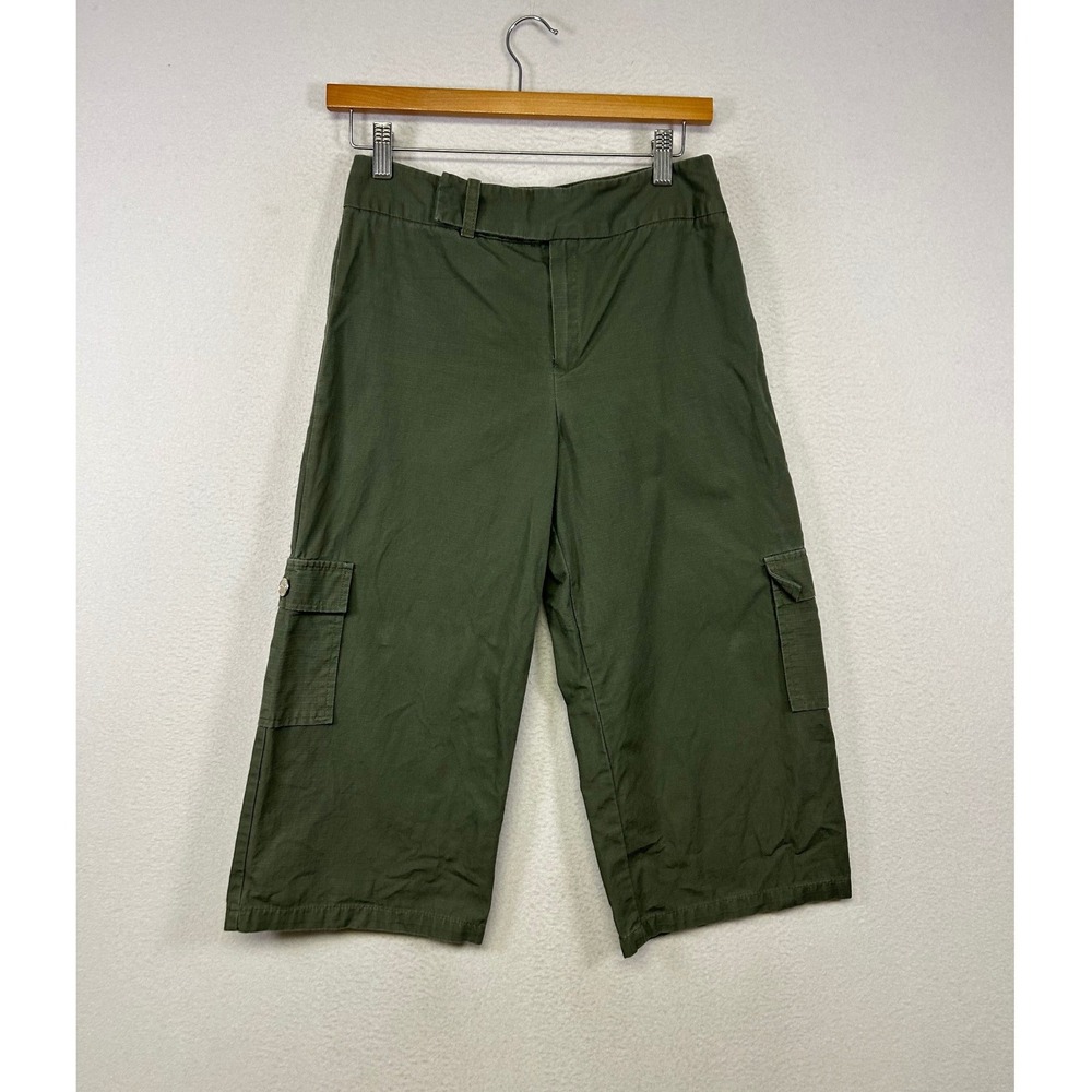 Gorpcore Utility Amy Byer Girls Size 16 Olive Green Ripstop Cargo Capri Pants